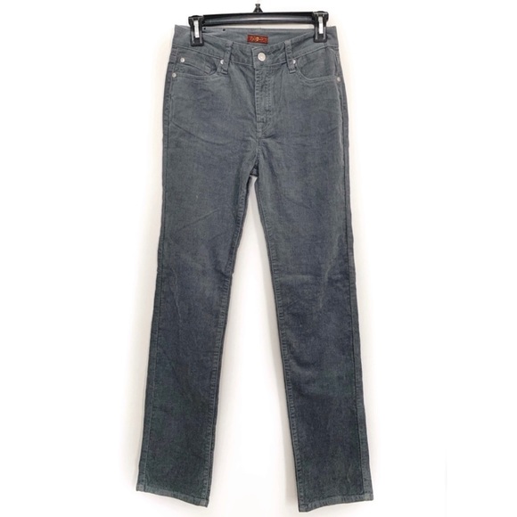 7 For All Mankind Other - 7 For All Mankind Gray Corduroy Mid Rise Pants